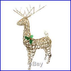 Northlight 57 Lighted Grapevine Reindeer Christmas Yard Decor Clear Lights