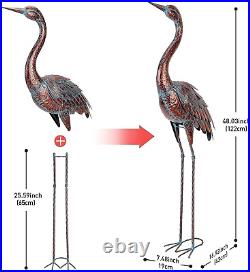 Outdoor Garden Crane Art Statues and Sculptures Metal Yard Decoration Large NEW