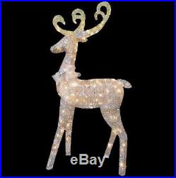 Outdoor Indoor Lawn Yard Home Decor Reindeer 60 in Christmas Lighted Clear Light