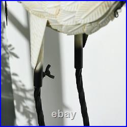 Outsunny 2Pcs Heron Garden Statues Metal Yard Art Bird Sculptures, White