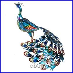 Peacock Statue Animal Sculpture Garden Decoration Metal Yard Art for Yard