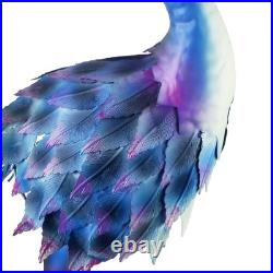 Peacock Statue Metal Peacock Sculpture Garden Decoration Metal Yard Art for P