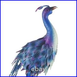 Peacock Statue Metal Peacock Sculpture Garden Decoration Metal Yard Art for P