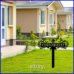 Personalized Garden Metal Stake, Customized Outdoor Lawn Stakes, Yard Decor