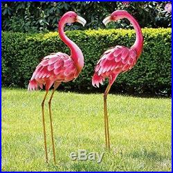 Pink Flamingo Garden Statues Lawn Decor Yard Durable Home Decorative Sculptures