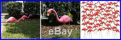Pink Flamingo Garden Yard Lawn Art Outdoor Ornament Plastic Retro Decor 50 Pack