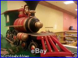 RARE Giant Toy Train Steam Engine 6' L Display (Christmas Decor Indoor / Yard)