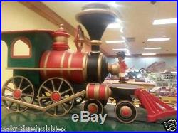 RARE Giant Toy Train Steam Engine 6' L Display (Christmas Decor Indoor / Yard)