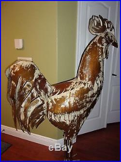 Rooster Chicken 5.5 Foot Indoor/outdoor Metal Yard Art Sculpture