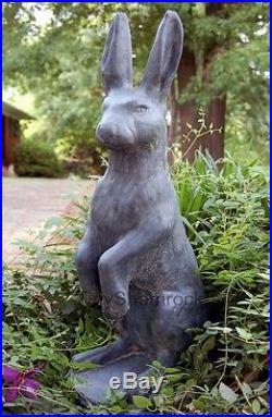 Rabbit Statue Tall Garden Sculpture Spring Yard Decor Standing Bunny Hare 26