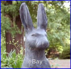 Rabbit Statue Tall Garden Sculpture Spring Yard Decor Standing Bunny Hare 26