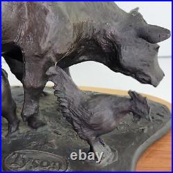 Rare Troy Anderson Don Tyson Farm Yard Animals Bronze Sculpture Signed