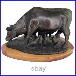 Rare Troy Anderson Don Tyson Farm Yard Animals Bronze Sculpture Signed