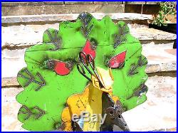 Recycled Junk Iron Yard Art Peacock