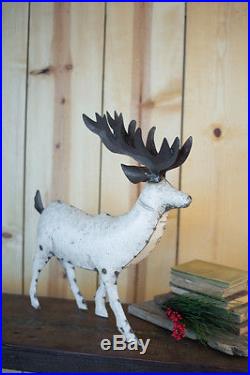Recycled Metal Christmas, Deer Reindeer Decor Figurine/Statue, Garden/Yard Decor