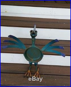Recycled Metal Yard Are Garden Folk Art Bird Steampunk Sculpture Farm Fresh