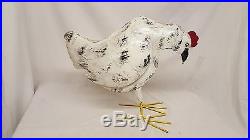 Rooster Hen Chicken Chick SET Family Recycled metal Mexican yard art Sculptures