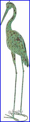 Rustic Crane Statue Sculpture Bird Art Decor Home Modern Yard Patio Lawn Heron
