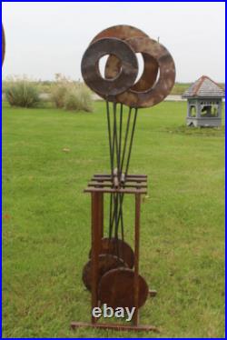 Rustic Medium Metal 54 Small Pendulum Ornamental Yard Sculpture