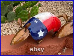 Rustic Metal Armadillo Yard Art Garden Decor