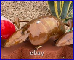 Rustic Metal Armadillo Yard Art Garden Decor