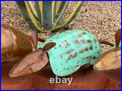 Rustic Metal Armadillo Yard Art Garden Decor