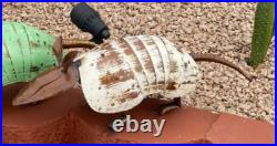 Rustic Metal Armadillo Yard Art Garden Decor