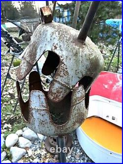 Rustic Metal Yard Art 73Tall Creature Minion? Monster Welded Propane Tank Tool