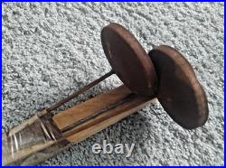 Rusty Metal Garden Stakes Set 3 Flowers Outdoor Yard Art? Andlesticks Sculpture