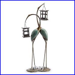 SPI Stylized Crane Pair LED Garden