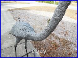 Sandhill Crane Garden Statue / Sculpture Lifesize Metal Frame Hand Made in USA