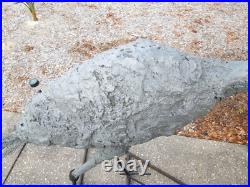Sandhill Crane Garden Statue / Sculpture Lifesize Metal Frame Hand Made in USA