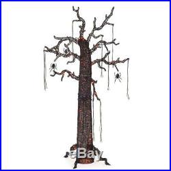 Scary Ghost Tree Halloween Spider Decoration Display Tall Yard LED Light Branch