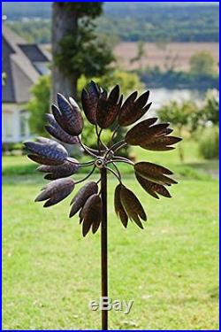 Sculpture Kinetic Metal Art Windmill Wind Dual Spinner Garden Yard Lawn Decor