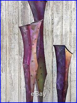 Set of 3 Vase Metal Art Sculpture Modern Yard Indoor/Outdoor Garden Holly Lentz