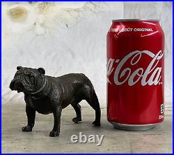 Small English Bulldog Garden Yard Outdoor Indoor Bronze Statue Sculpture Sale