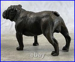 Small English Bulldog Garden Yard Outdoor Indoor Bronze Statue Sculpture Sale