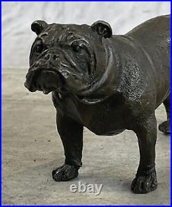 Small English Bulldog Garden Yard Outdoor Indoor Bronze Statue Sculpture Sale