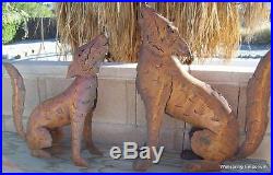 Small Standing Iguana 31 Metal Sculpture Indoor, Yard Desert Indoor Hearth Art