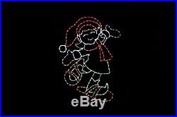 Snowshoe Elf LED light wire frame metal Christmas winter outdoor yard decoration