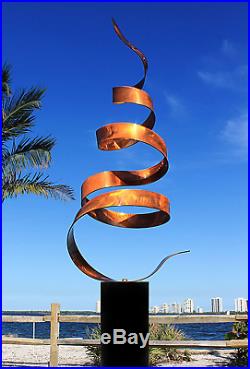 Statements2000 Abstract Modern Copper Freestanding Metal Yard Garden Sculpture