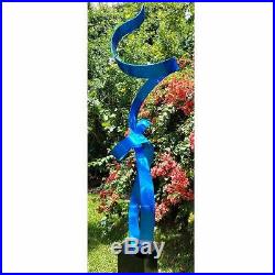 Statements2000 Metal Sculpture Abstract Blue Garden Yard Decor Art by Jon Allen