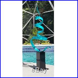 Statements2000 Metal Sculpture Aqua Blue Indoor Outdoor Yard Decor by Jon Allen