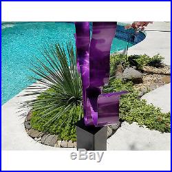 Statements2000 Metal Sculpture Large Abstract Purple Yard Art Decor by Jon Allen