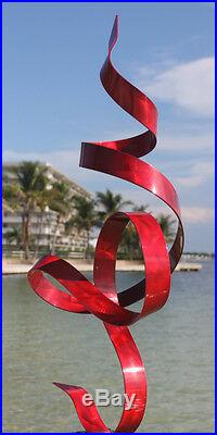 Statements2000 Metal Sculpture Large Abstract Red Yard Art Decor by Jon Allen