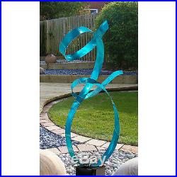 Statements2000 Metal Sculpture Large Modern Aqua Blue Yard Art Decor Jon Allen