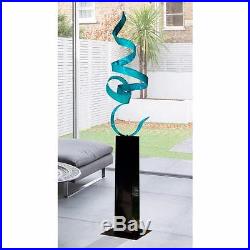 Statements2000 Metal Sculpture Modern Aqua Blue Garden Yard Art Decor Jon Allen