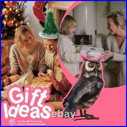 Sturdy & Charming Metal Owl Yard Art Unique Gift for Home Decor Lovers