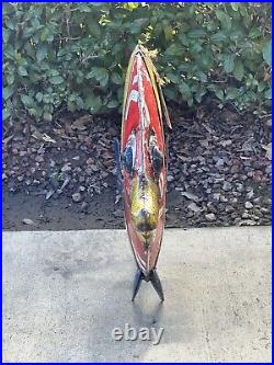 Think Outside Ariel The Angel Fish Recycled Metal Yard Art Hand Crafted
