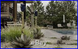 Tiki Torch Artificial Plants Outdoor Torches Metal Yard Sculpture LARGE Agave
